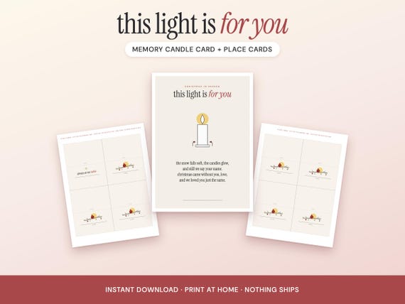 Memory Candle Cards